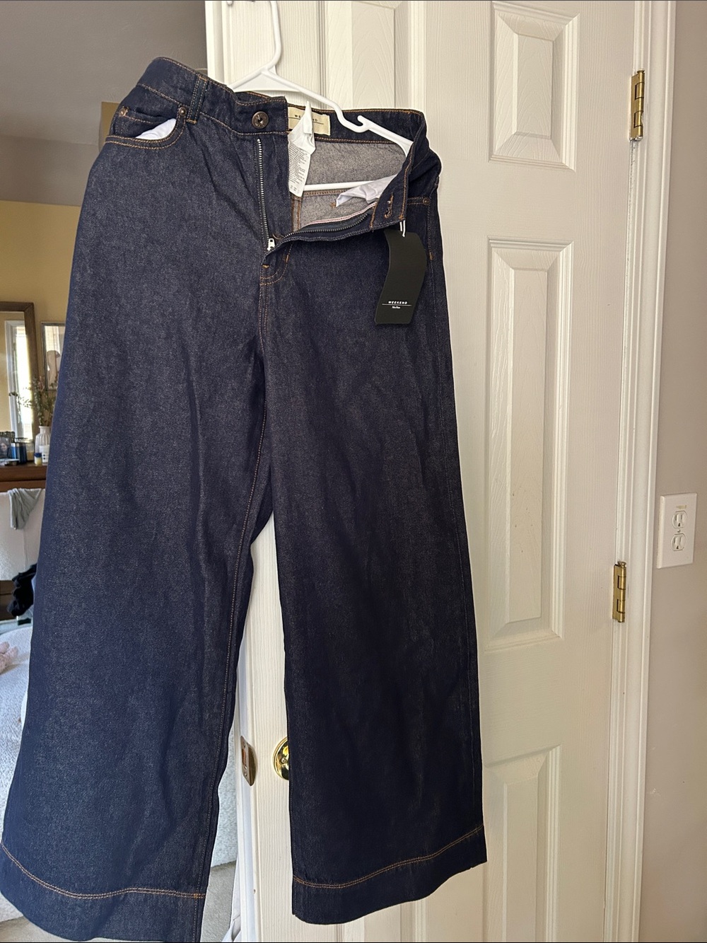 Weekend Max Mara Women wide leg jeans size 34/4